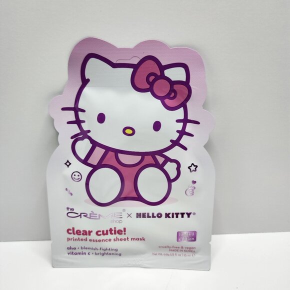 Hello Kitty Clear Cutie Face Masks + Strawberry Milk Toner | Pure Cure NWT - Picture 2 of 9